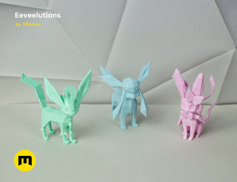 Eeveelutions Low Poly