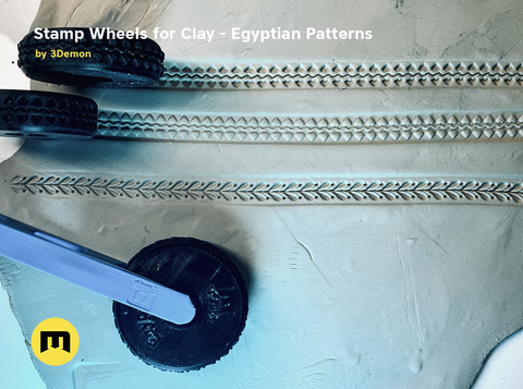 Stamp Wheels for Clay - Egyptian Patterns