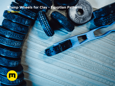 Stamp Wheels for Clay - Egyptian Patterns