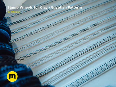 Stamp Wheels for Clay - Egyptian Patterns