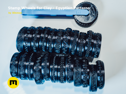 Stamp Wheels for Clay - Egyptian Patterns