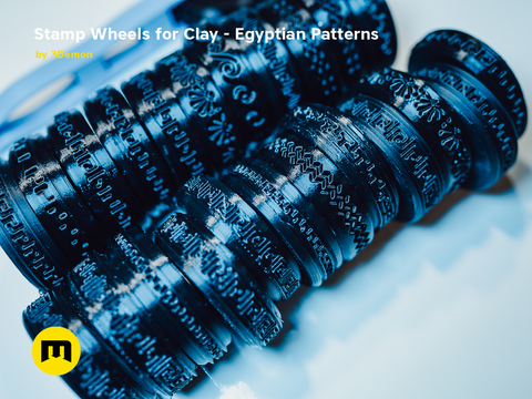 Stamp Wheels for Clay - Egyptian Patterns