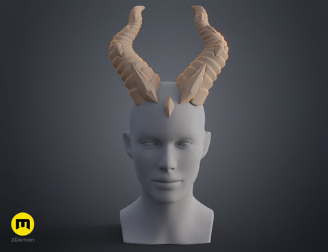 Embedded Gemstone Horns