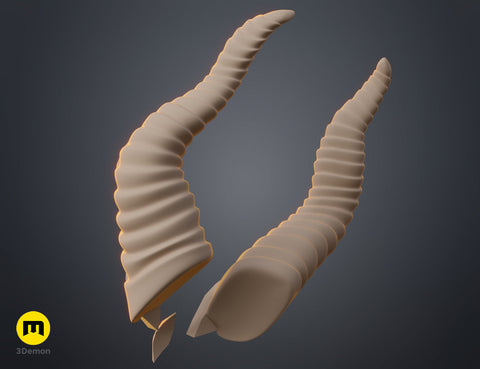 Embedded Gemstone Horns