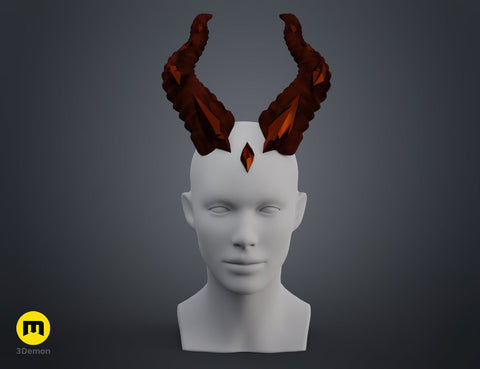 Embedded Gemstone Horns