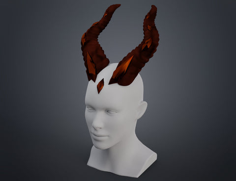 Embedded Gemstone Horns