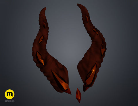 Embedded Gemstone Horns