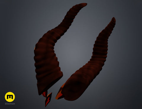 Embedded Gemstone Horns