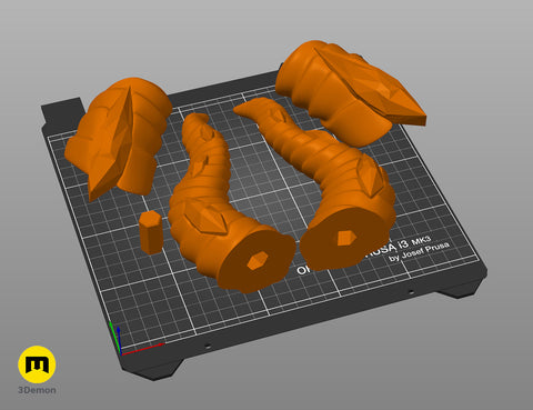 Embedded Gemstone Horns