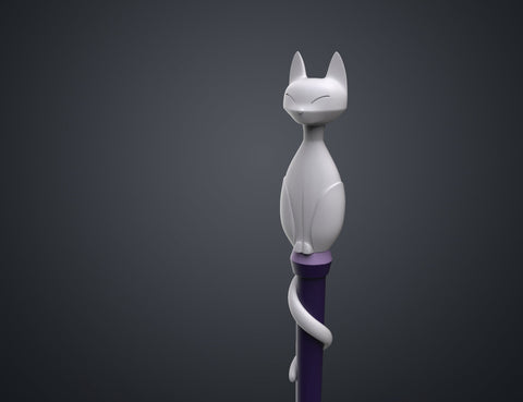 Amity's Cat Ghost Palisman Staff - The Owl House