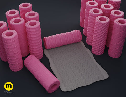 Texture Rollers - Fabrics and chainmail
