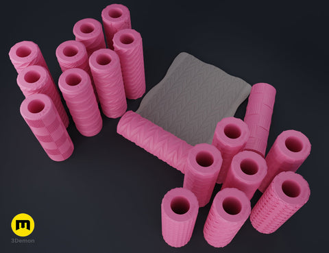 Texture Rollers - Fabrics and chainmail