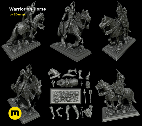 Warrior on Horse Statue