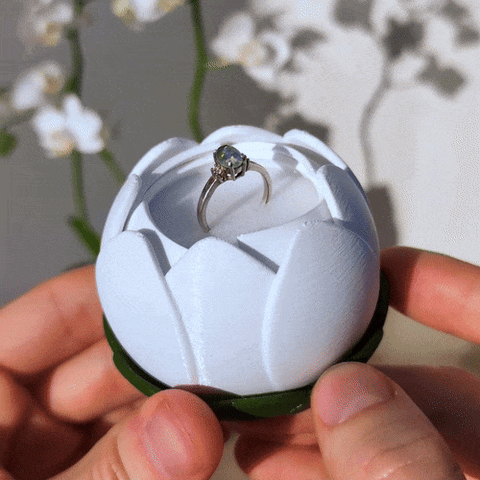 Blooming Flower Ring Box