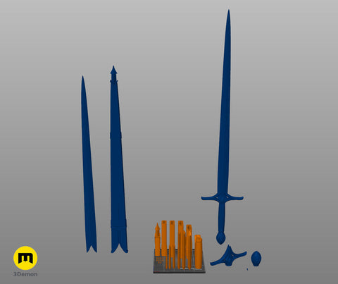 Galadriel's Sword & Scabbard - Rings of Power