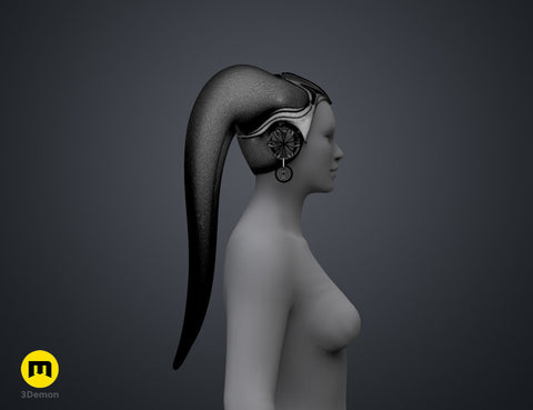 Garsa Fwip’s Lekku and Headpiece – Star Wars