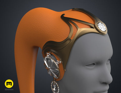 Garsa Fwip’s Lekku and Headpiece – Star Wars