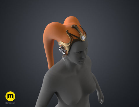 Garsa Fwip’s Lekku and Headpiece – Star Wars