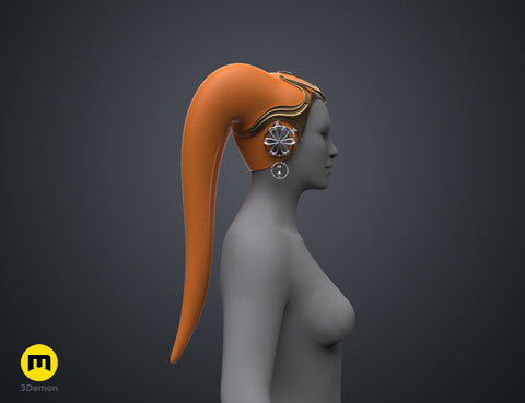 Garsa Fwip’s Lekku and Headpiece – Star Wars