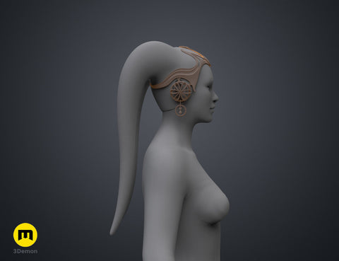 Garsa Fwip’s Headpiece - Star Wars Book of Boba Fett