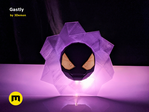 Gastly Low Poly Vapor Decoration