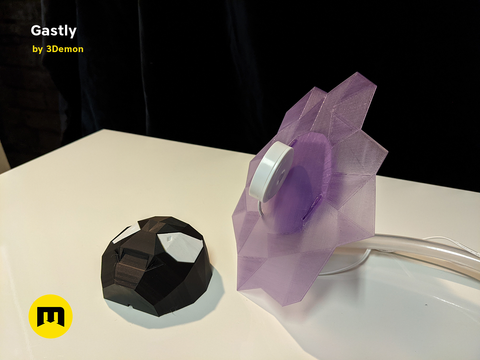 Gastly Low Poly Vapor Decoration
