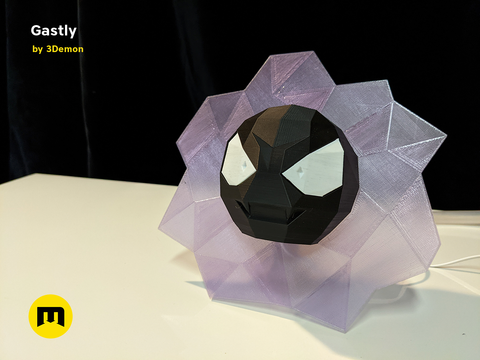 Gastly Low Poly Vapor Decoration