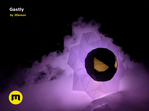 Gastly Low Poly Vapor Decoration