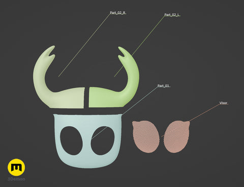 Hollow Knight Ghost Face Mask