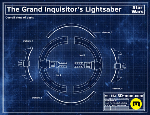 Grand inquisitor Lightsaber - Clone Wars