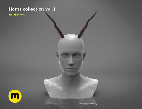 Antelope twisted horns