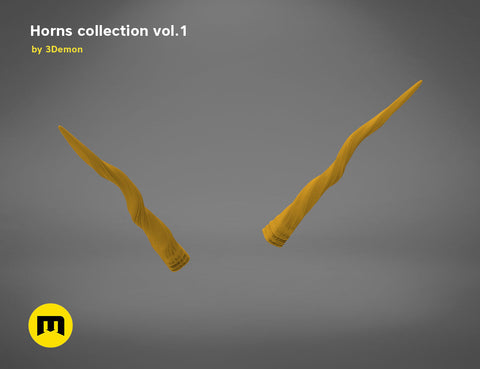 Antelope twisted horns
