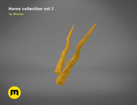 Antelope twisted horns