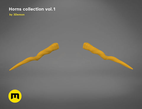 Antelope twisted horns