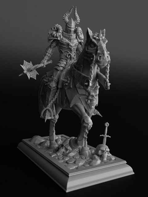 Warrior on Horse Statue