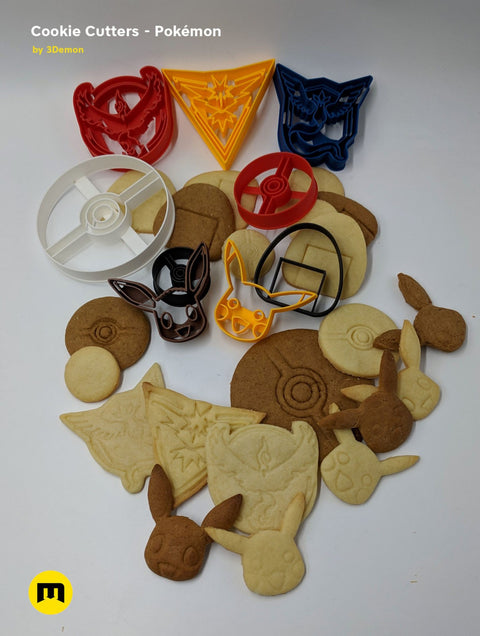 Pokemon Cookie Cutters