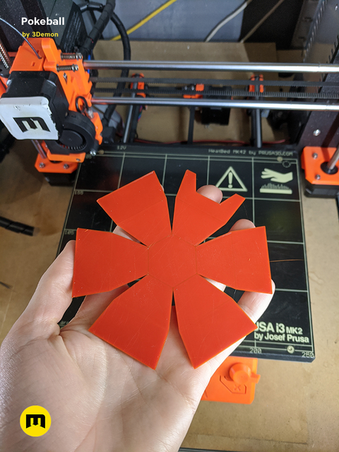 Foldable Pokeball Box Decoration