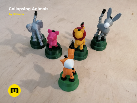 Collapsing Animal Toys
