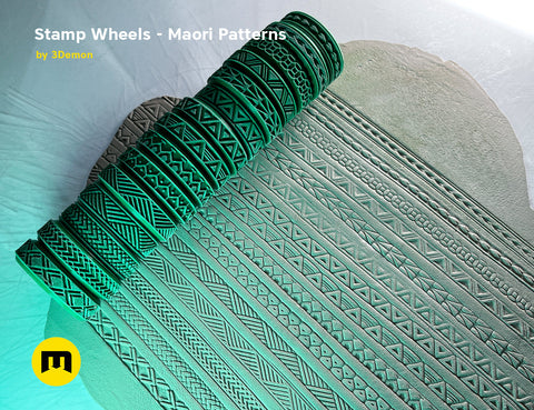 Stamp Wheels for Bodypaint — Maori Tattoos
