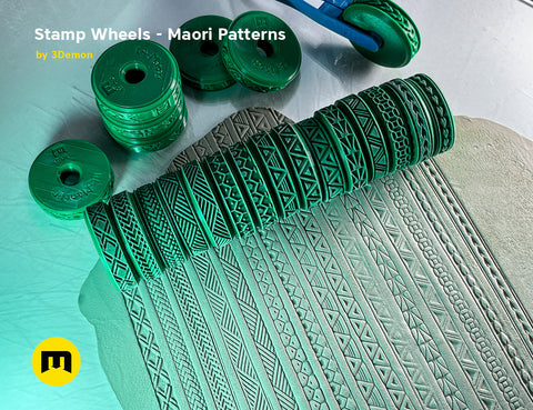 Stamp Wheels for Bodypaint — Maori Tattoos