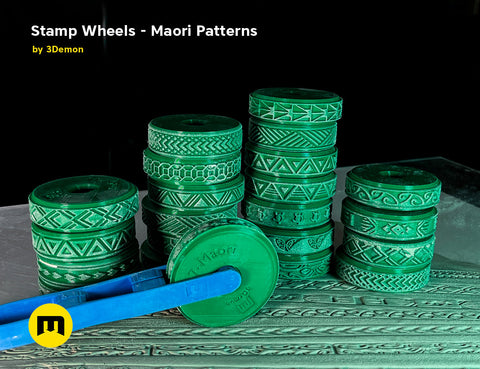 Stamp Wheels for Bodypaint — Maori Tattoos