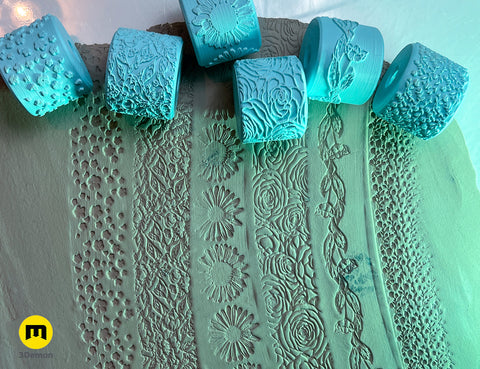 Texture Rollers — Floral Patterns