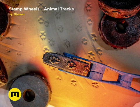 Stamp Wheels for Clay — Animal Tracks