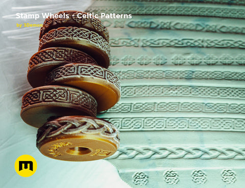 Stamp Wheels for Clay — Celtic Patterns