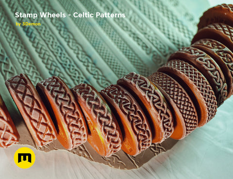 Stamp Wheels for Clay — Celtic Patterns