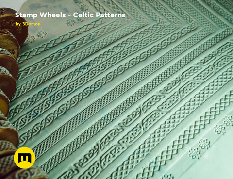 Stamp Wheels for Clay — Celtic Patterns
