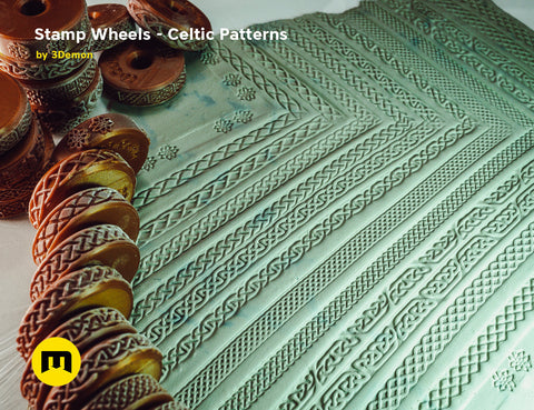 Stamp Wheels for Clay — Celtic Patterns