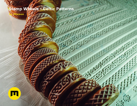Stamp Wheels for Clay — Celtic Patterns