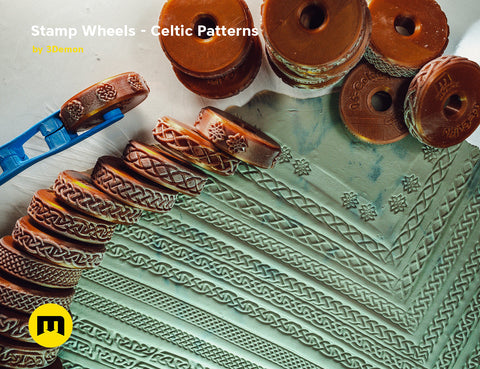 Stamp Wheels for Clay — Celtic Patterns