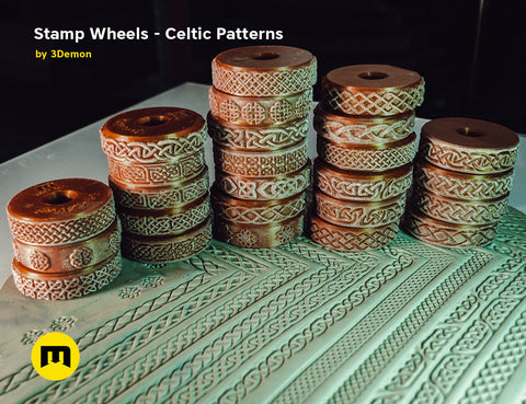Stamp Wheels for Clay — Celtic Patterns